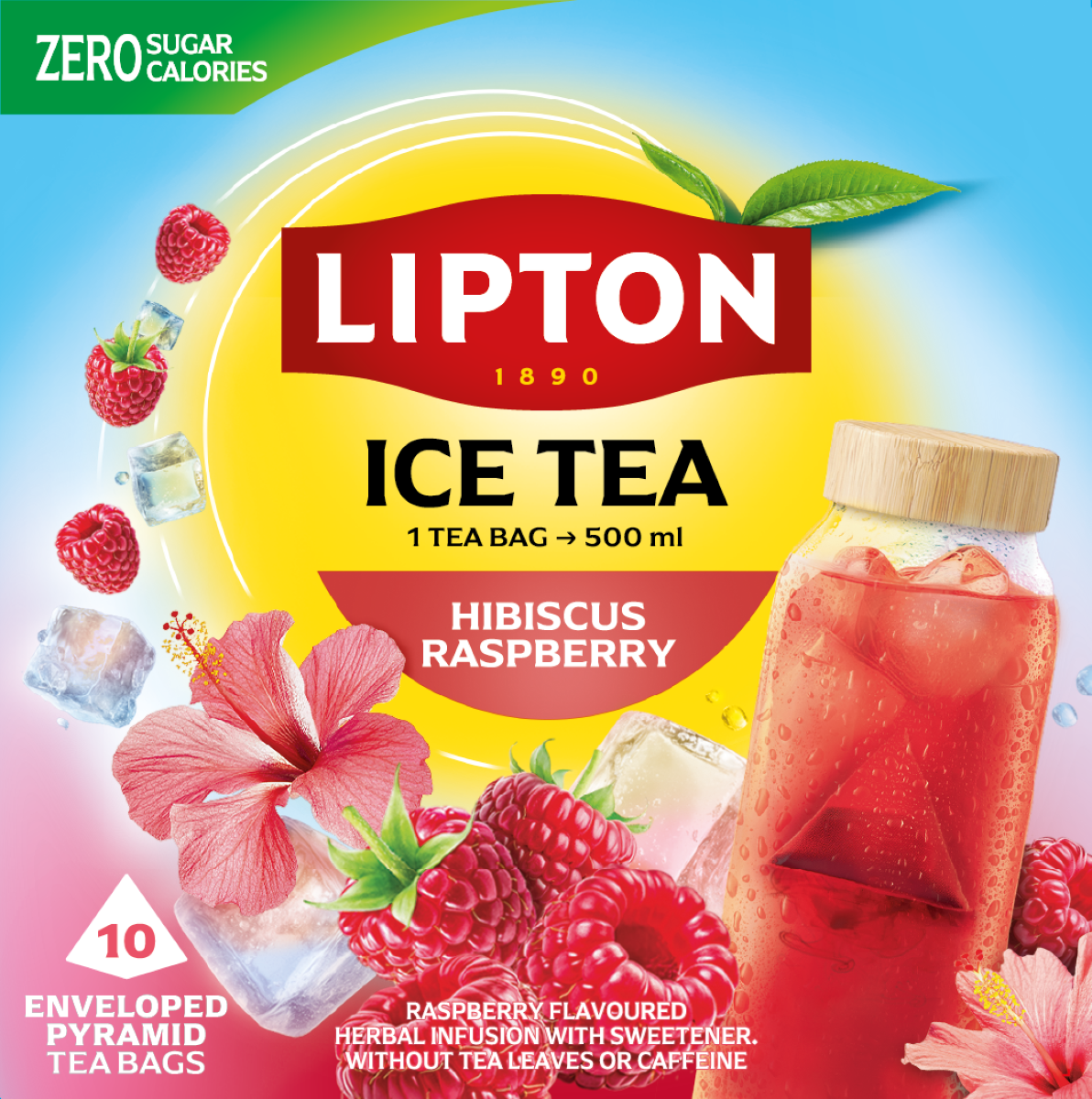 Lipton Ice Tea Herbata Owocowa Malina I Hibiskus 10 Tb 35 G