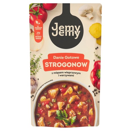 JemyJemy Danie gotowe strogonow z mięsem wieprzowym i warzywami 360 g