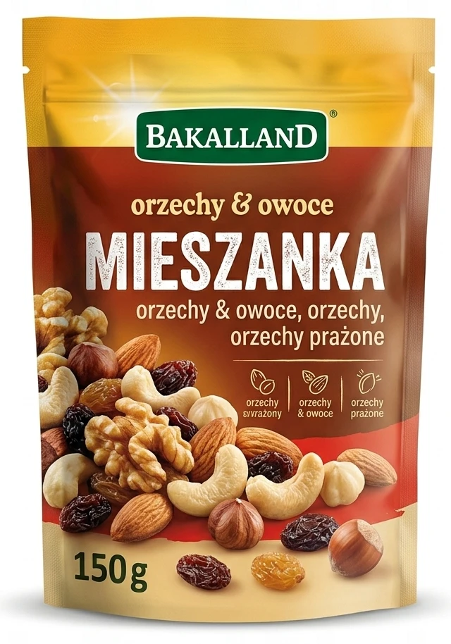 Mieszanka Bakalland orzechy & owoce, orzechy, orzechy prażone