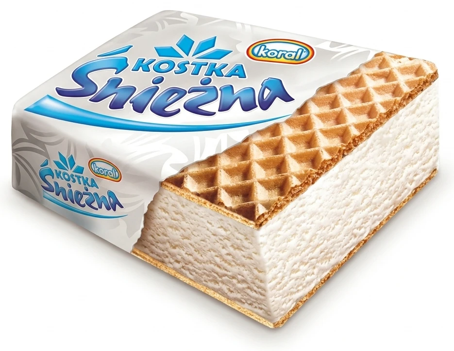 Lody Kostka Śnieżna Koral śmietankowe