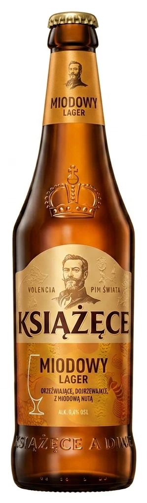 Piwo Książęce Miodowy Lager