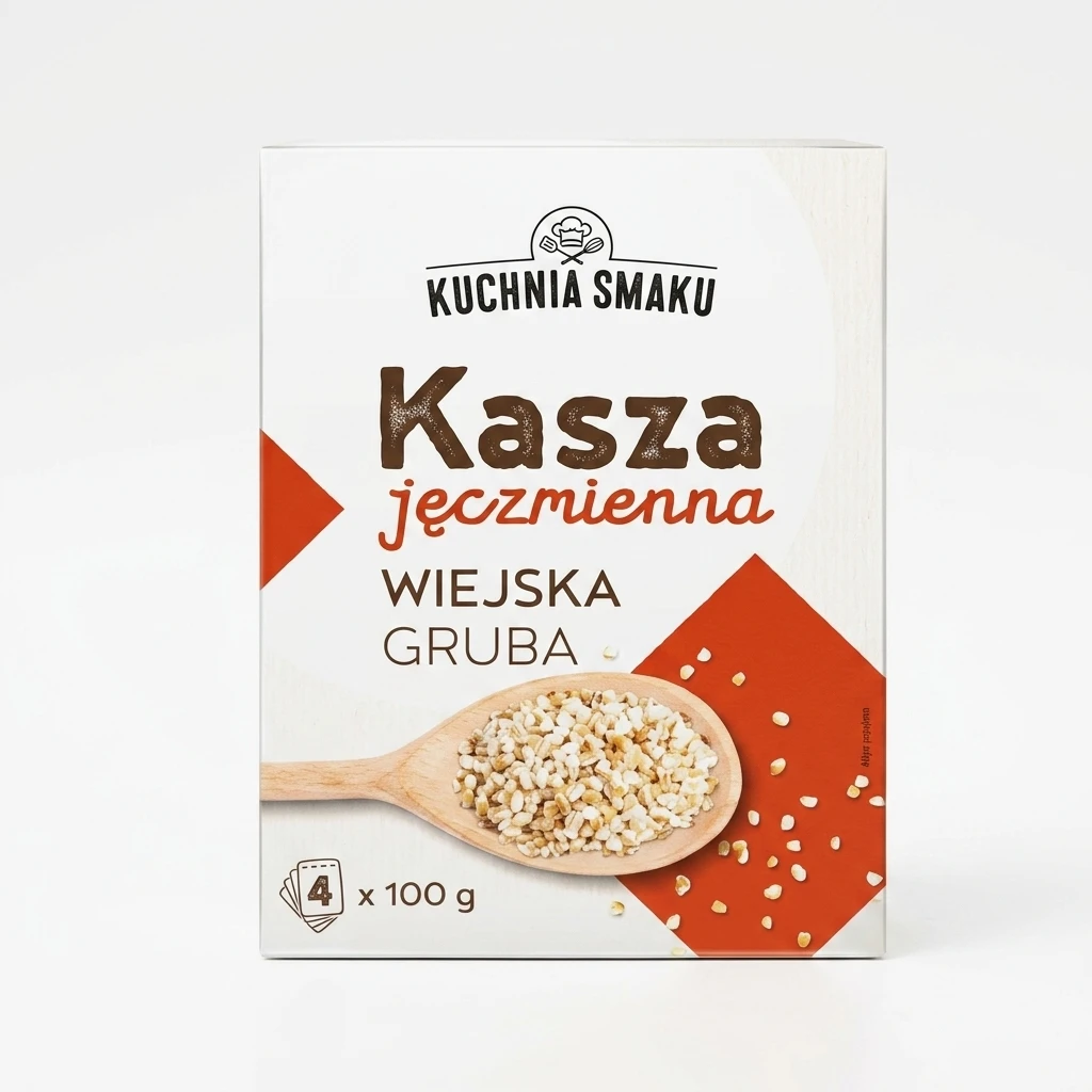 Kasza jęczmienna gruba Kuchnia Smaku 4x100g