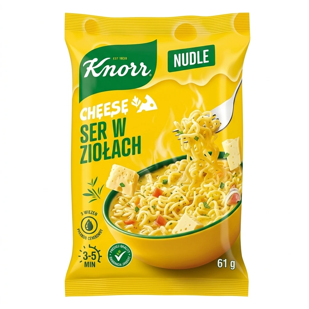 Zupa nudle ser w ziołach Knorr 61g