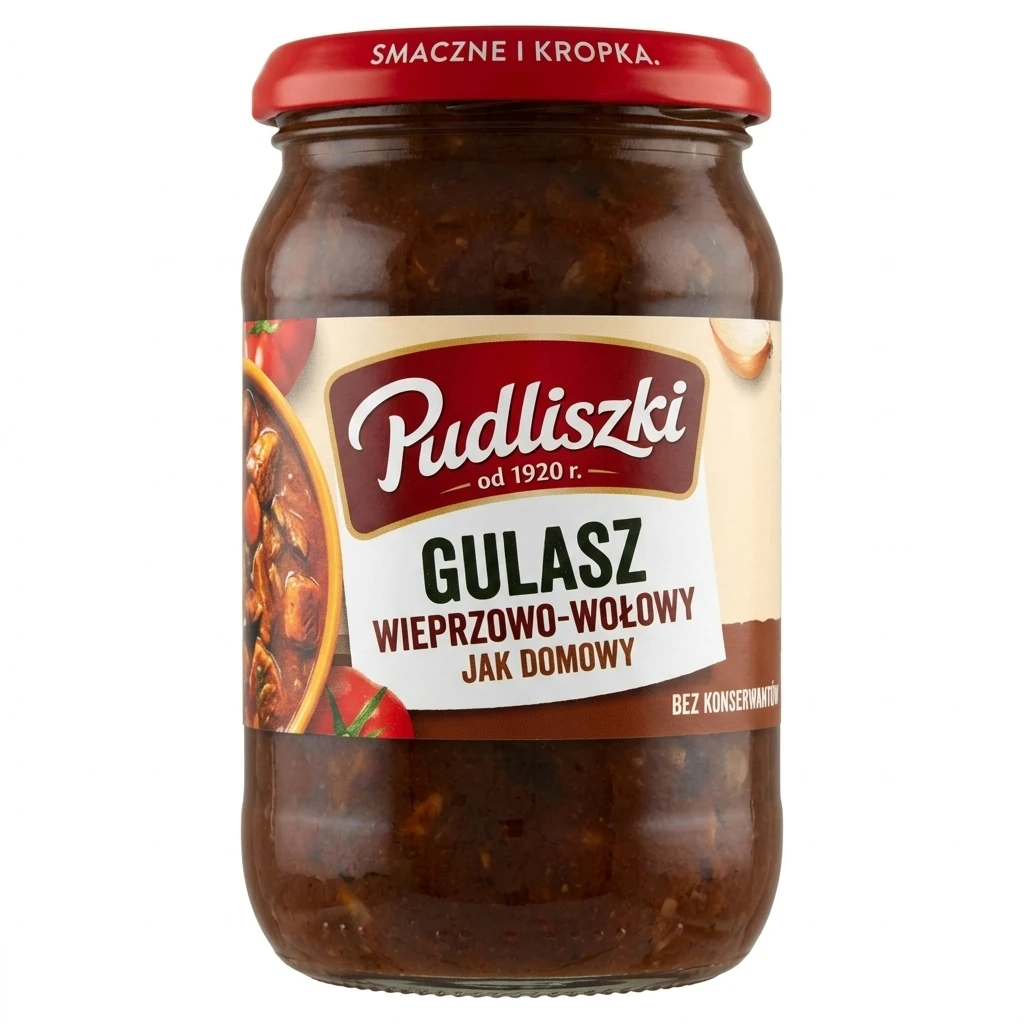 Danie gulasz wieprzowo wołowy Pudliszki 460g