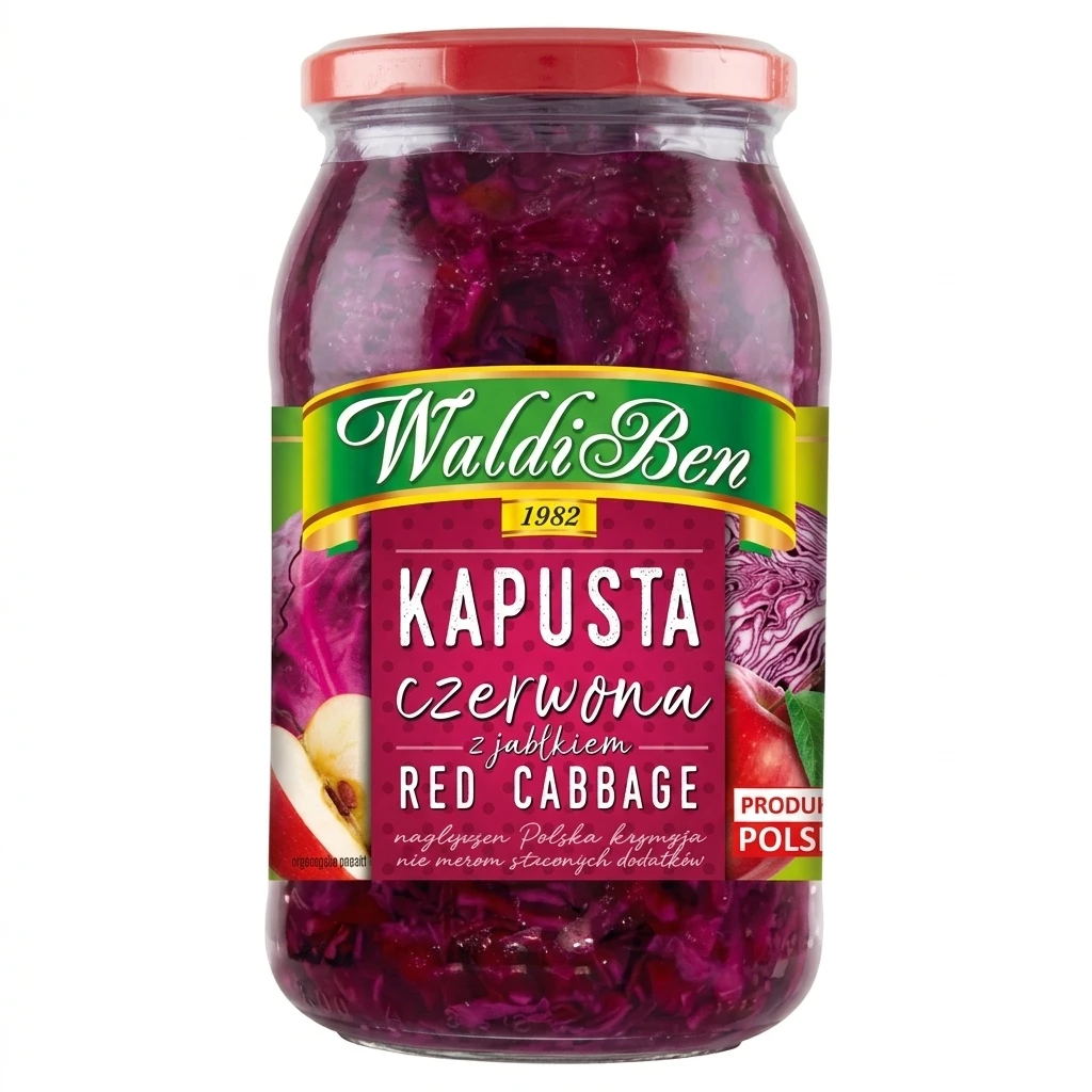 Kapusta czerwona z jabłkiem Waldiben 900/700g