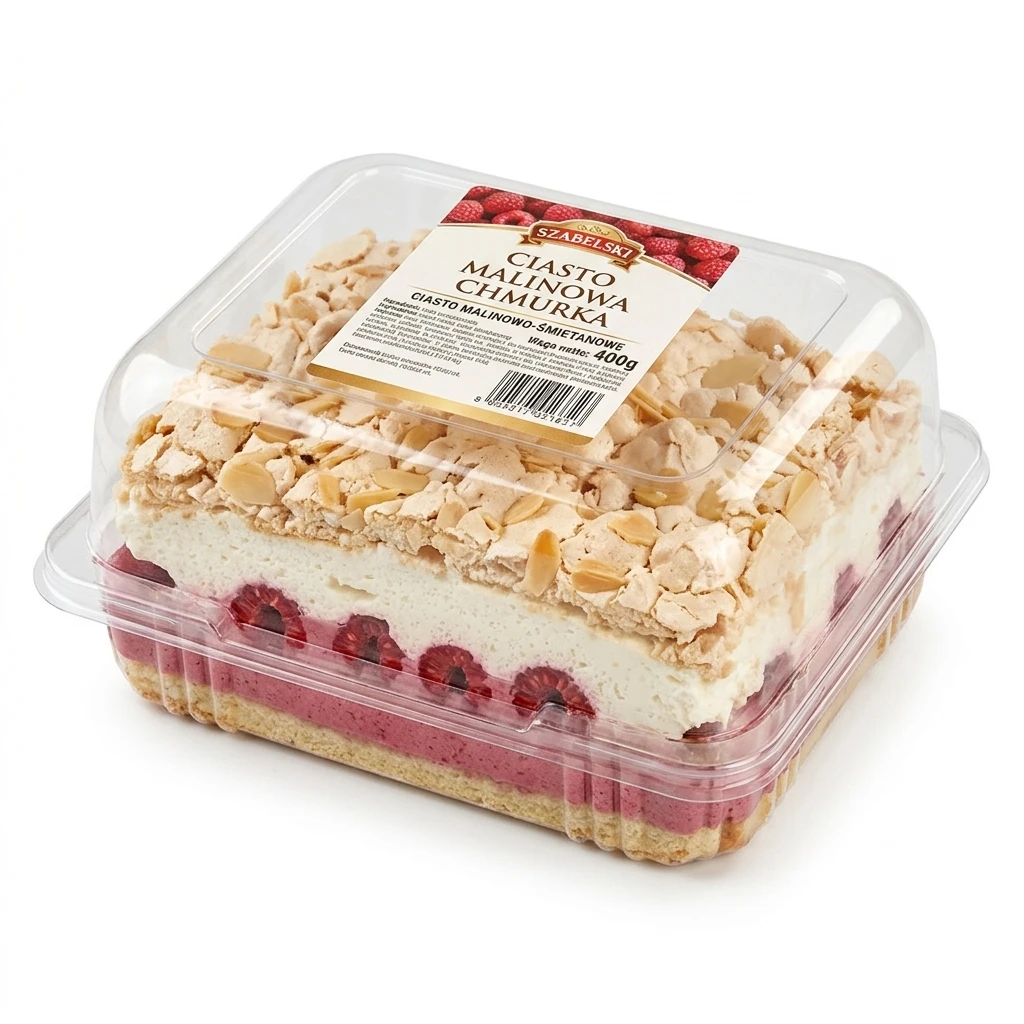 Ciasto malinowa chmurka Szabelski 400g