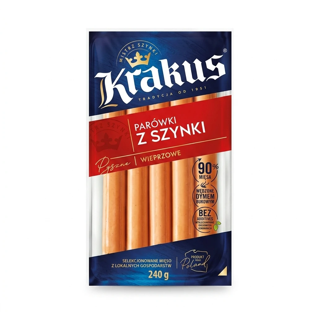 Parówki z szynki Krakus 240g