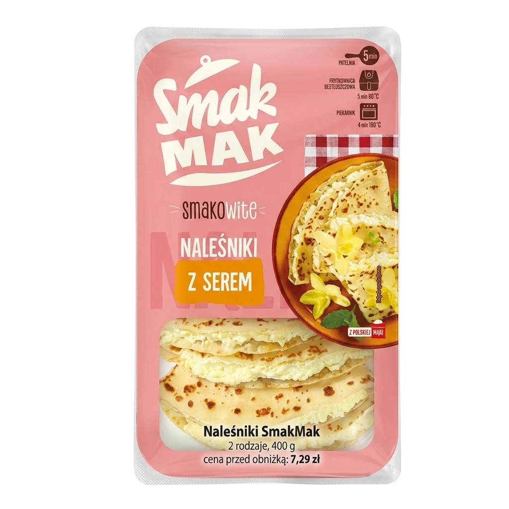 Naleśniki z serem/jabłkami Smakmak 400g mix