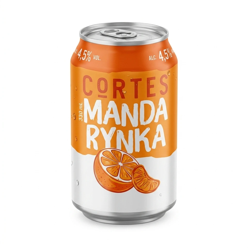 Piwo Cortes mandarynka 330ml 4,5% puszka