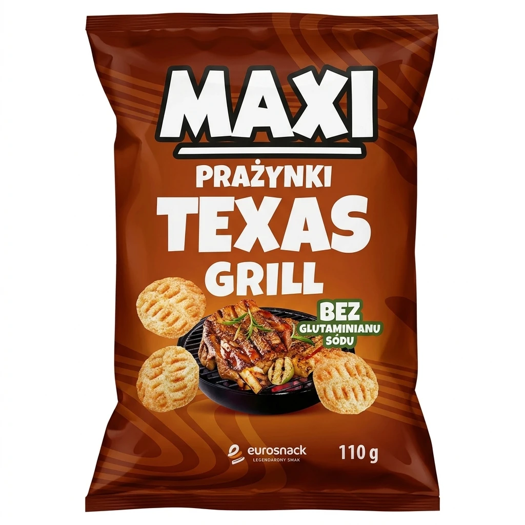 Prażynki Maxi texas grill/froma Eurosnack 110g mix