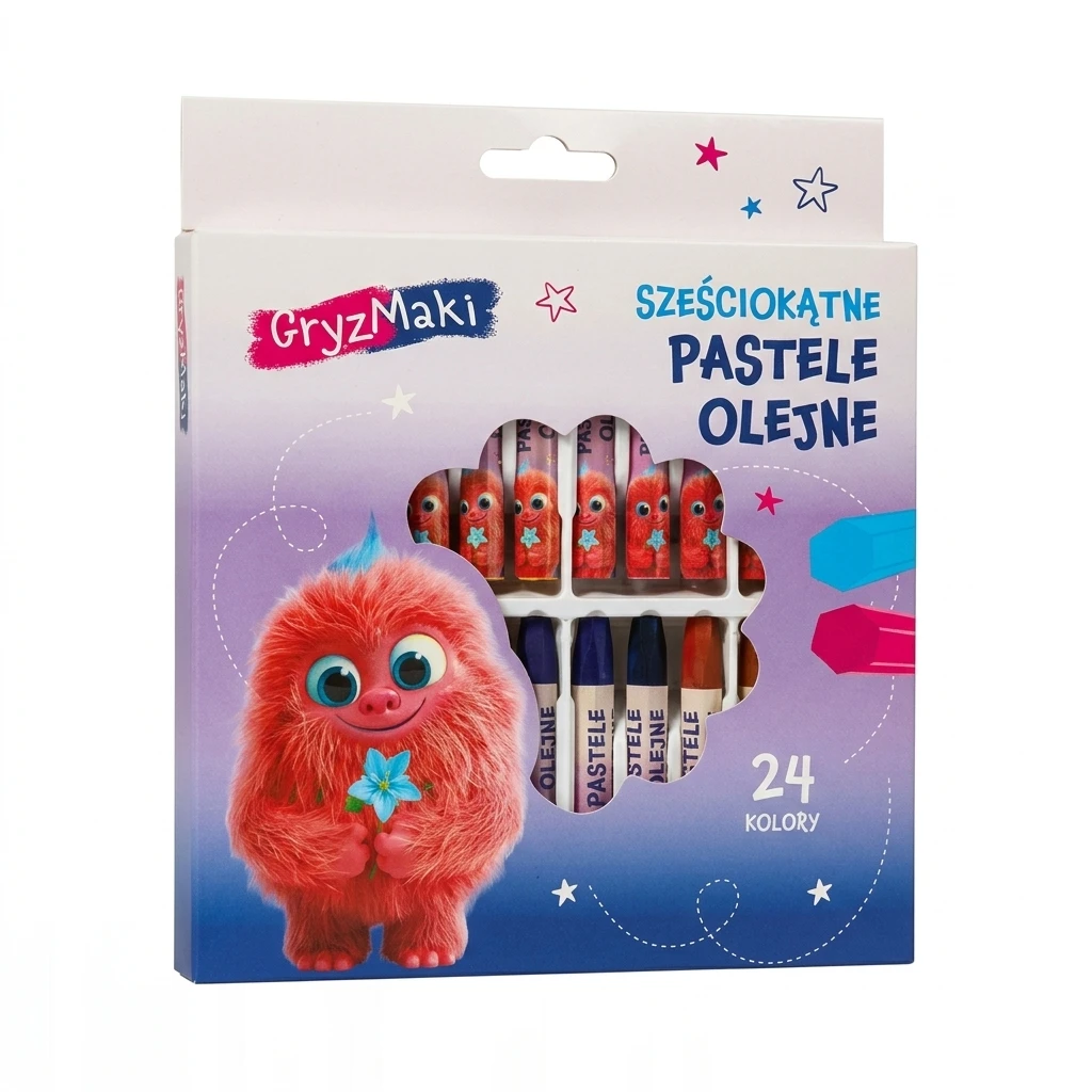 Pastele olejne sześciokątne Gryzmaki 24kol SZ26
