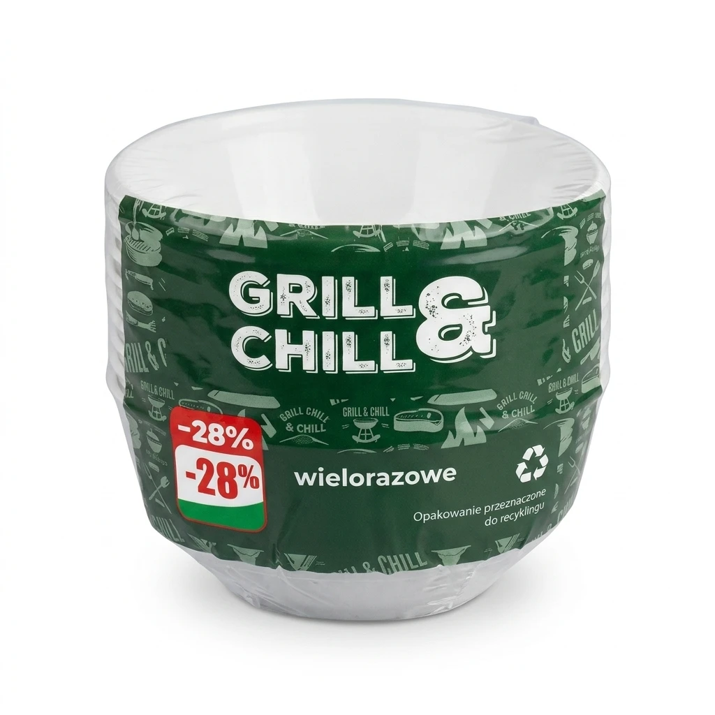Miseczki wielorazowe Grill&Chill 0,5l 6szt