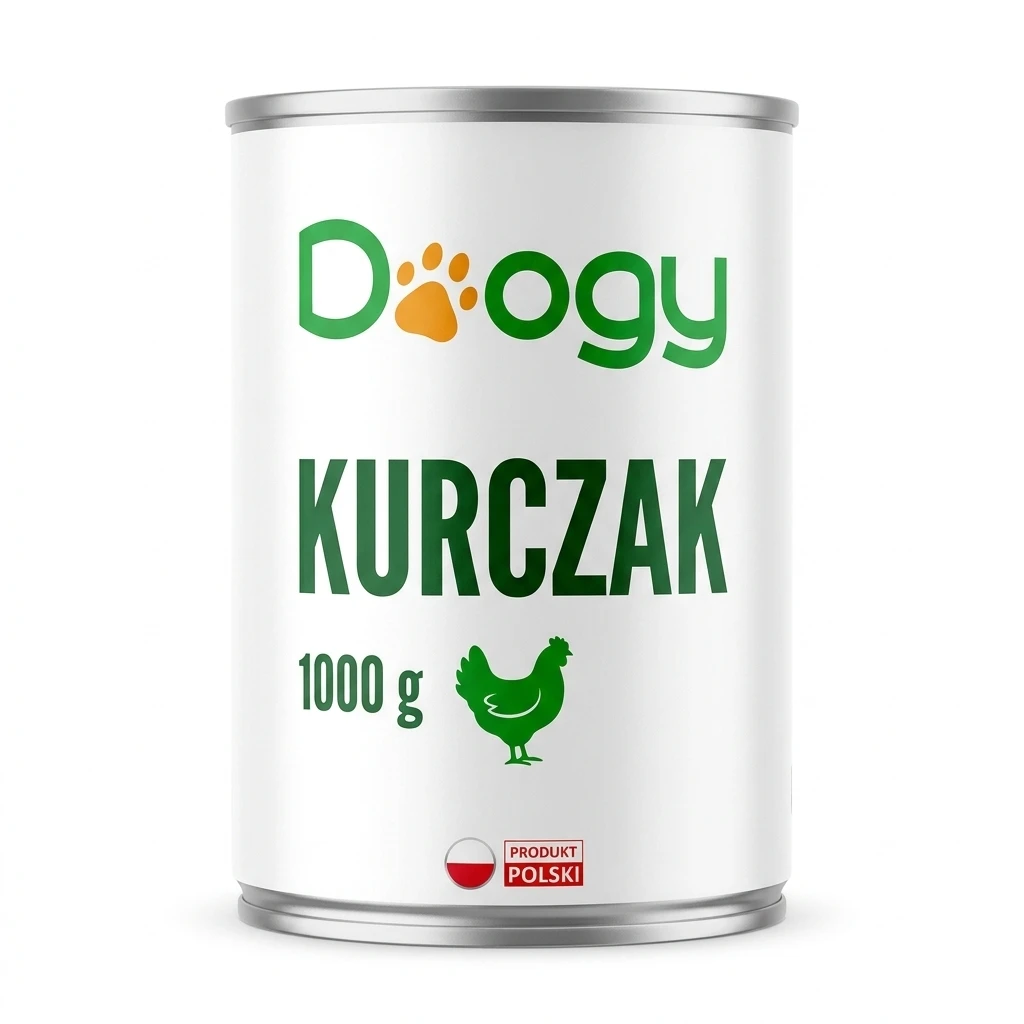 Karma dla psa mokra z kurczakiem Doogy 1kg