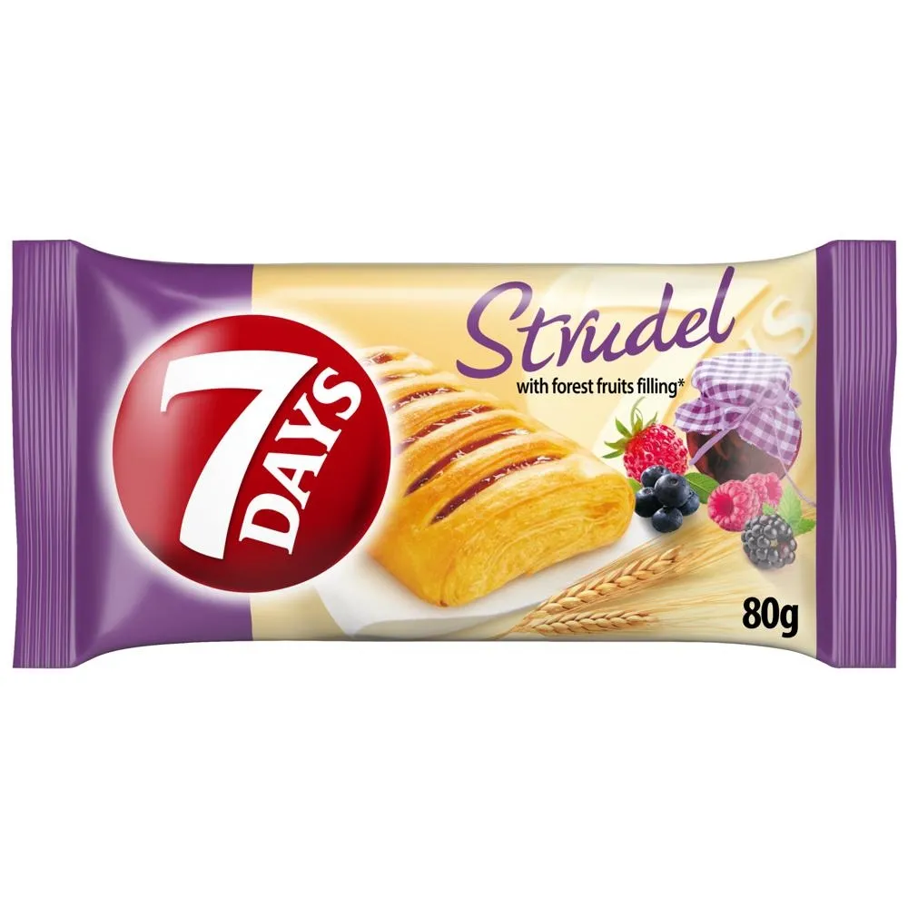 7Days Strudel ciastko francuskie z nadzieniem z owocami leśnymi - 80 g