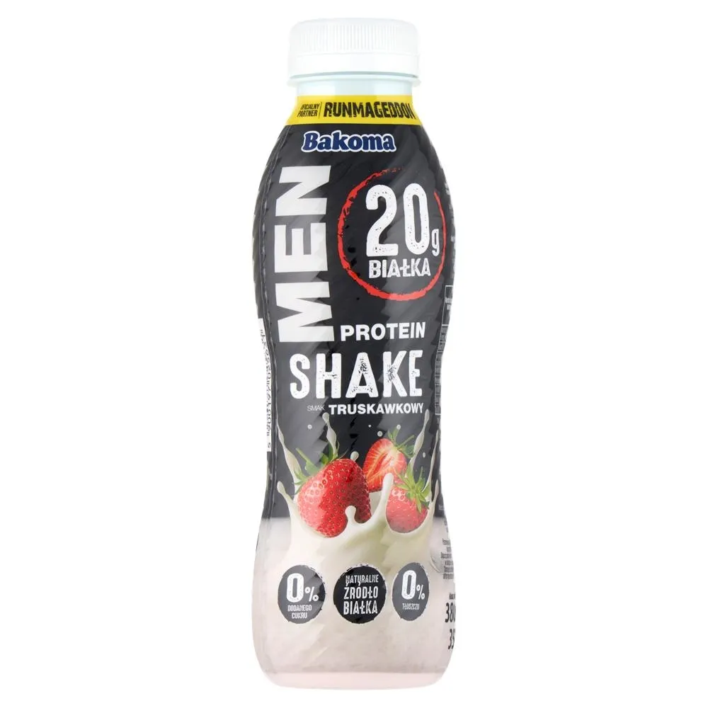 Bakoma Men Protein Shake smak truskawkowy 380 g