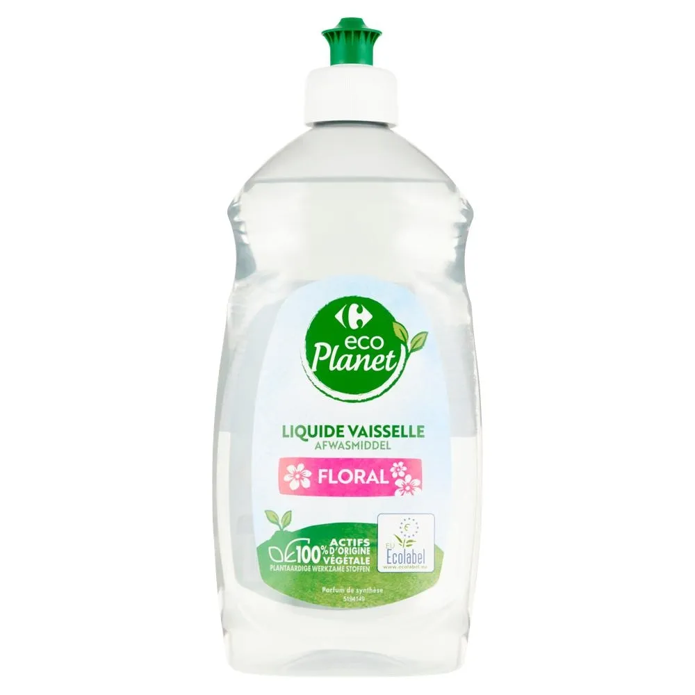 Carrefour Eco Planet Floral Płyn do mycia naczyń 500 ml