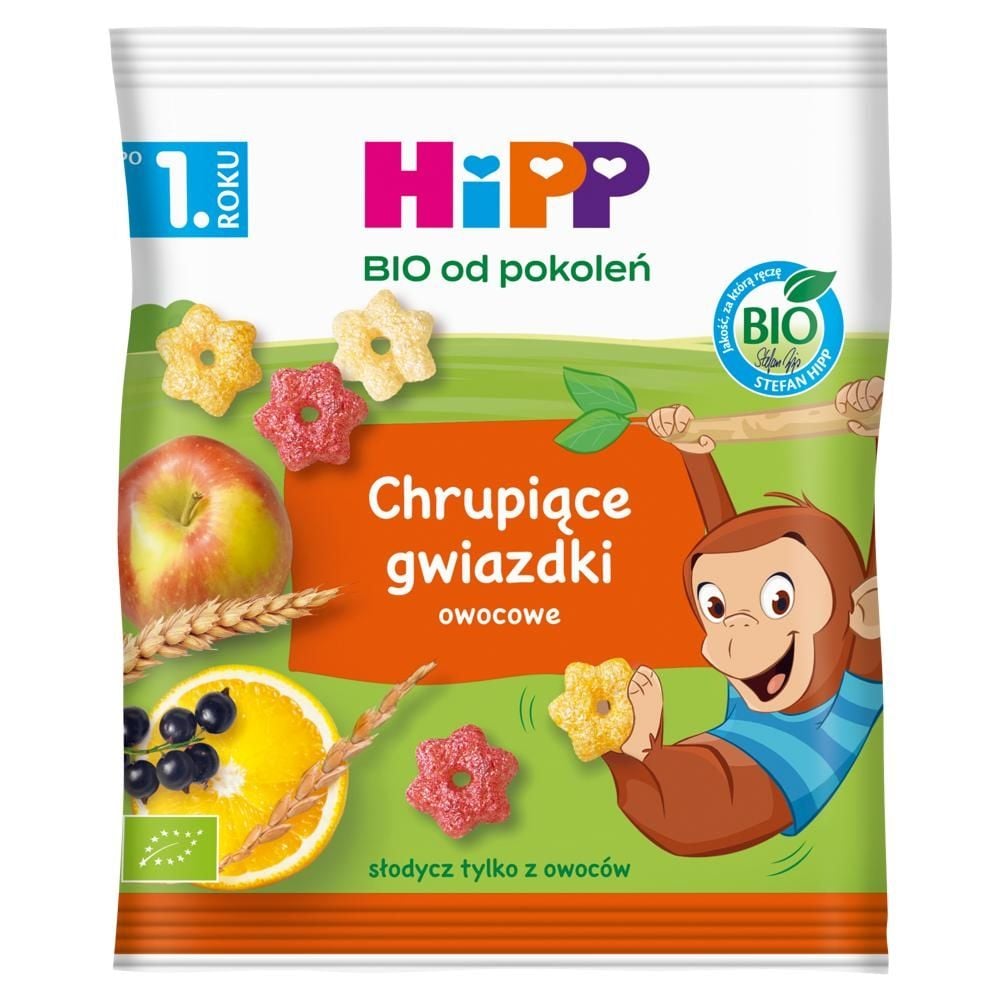 HiPP BIO Chrupiące gwiazdki owocowe po 1. roku 30 g