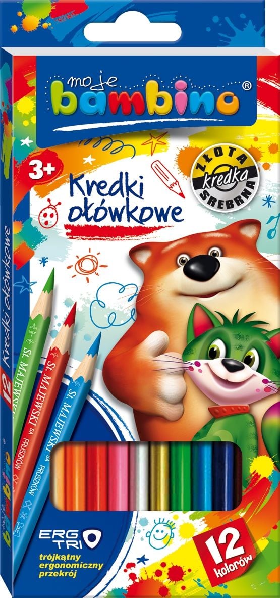 Bambino Kredki 12 kolorów 18 cm