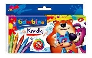 BAMBINO Kredki z z glinką kaolinowa (24 kolory)