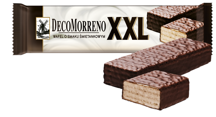 Wafle śmietankowe w czekoladzie
