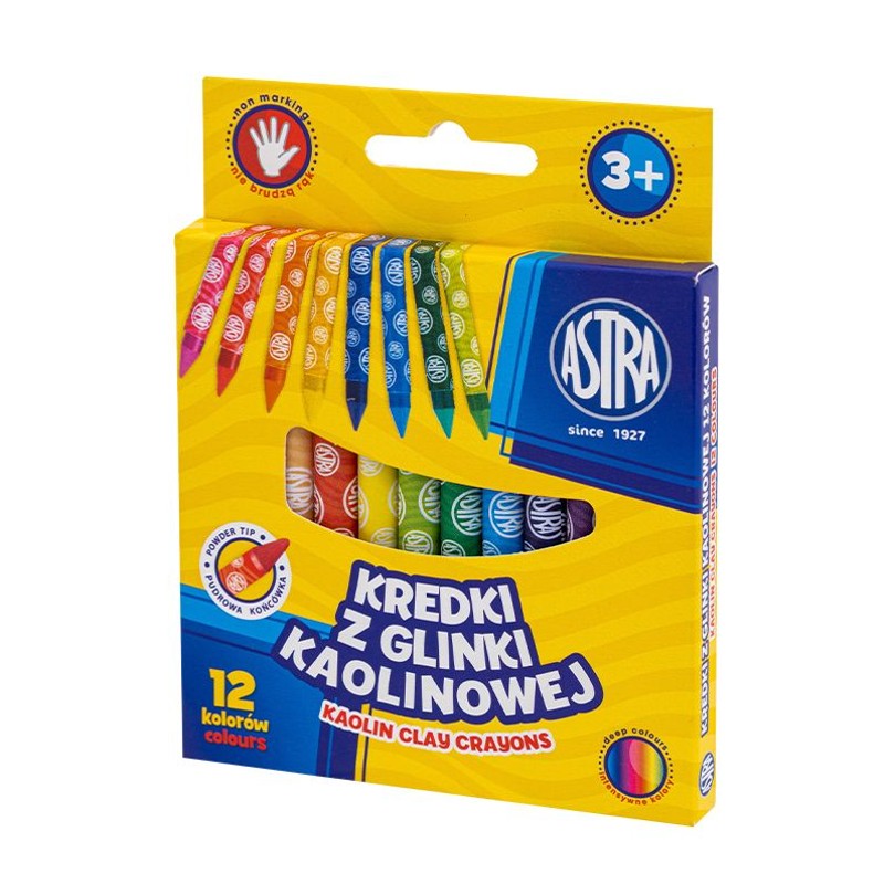 Kredki grafionowe okrągłe 12 kolorów 7/85 mm ASTRA 12 sztuk