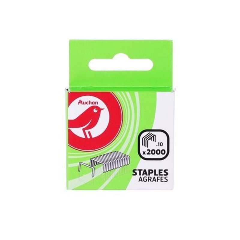 Zszywki metalowe 2000szt. No 10 Auchan 2000 sztuk