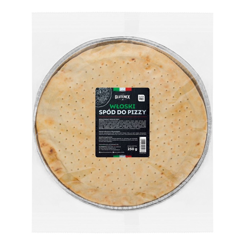 Włoski spód do pizzy bezglutenowy Glutenex 250 g