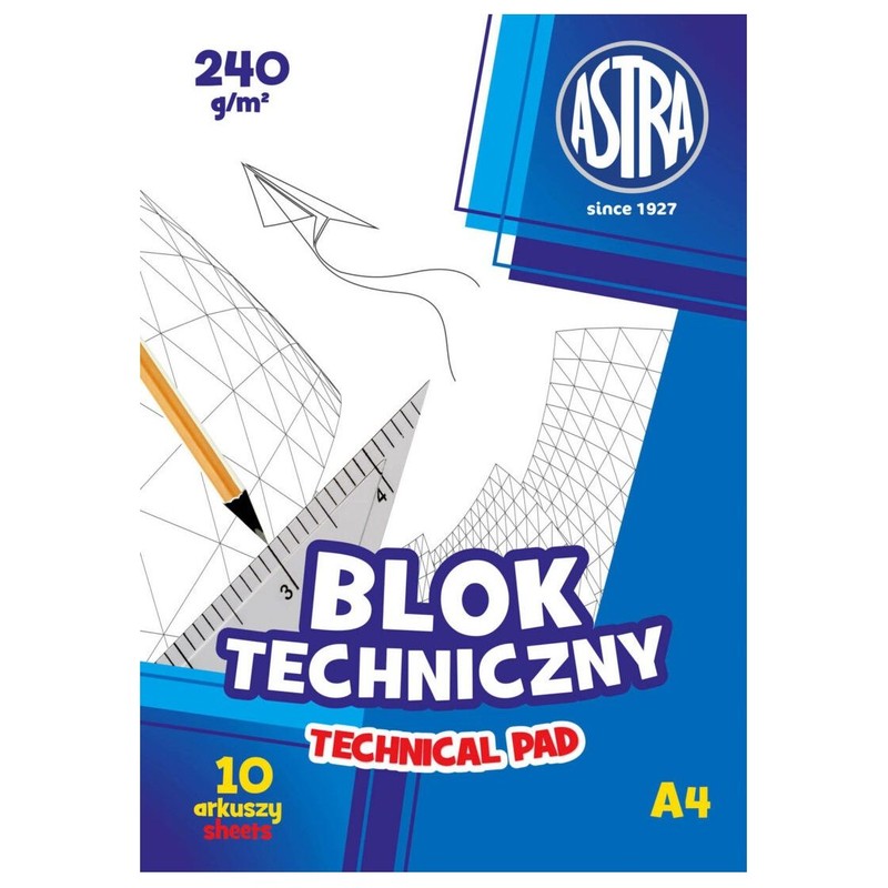 Blok techniczny A4 240g ASTRA 1 sztuka