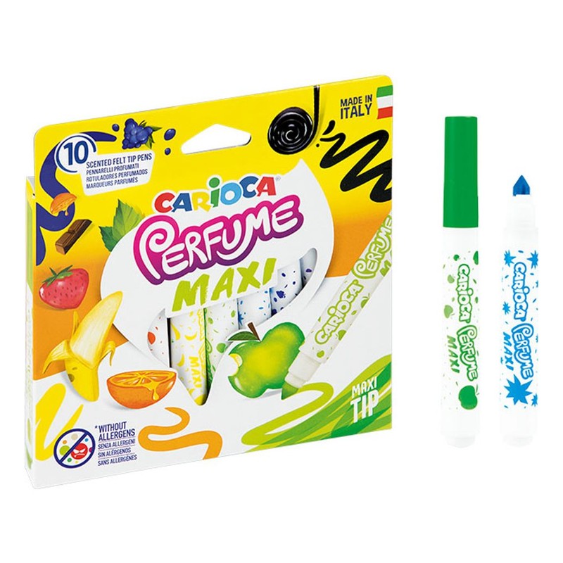 Pisaki zapachowe Perfume Maxi 10 kolorów Carioca 10 sztuk