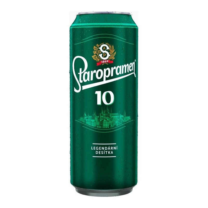 Piwo czeskie Dziesiątka alk. 4,3% obj. Staropramen 500 ml