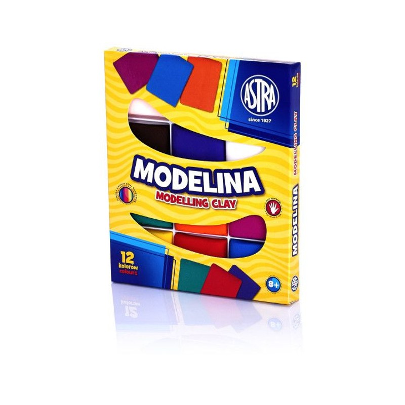Modelina 12 kol x 20 g ASTRA 12 sztuk