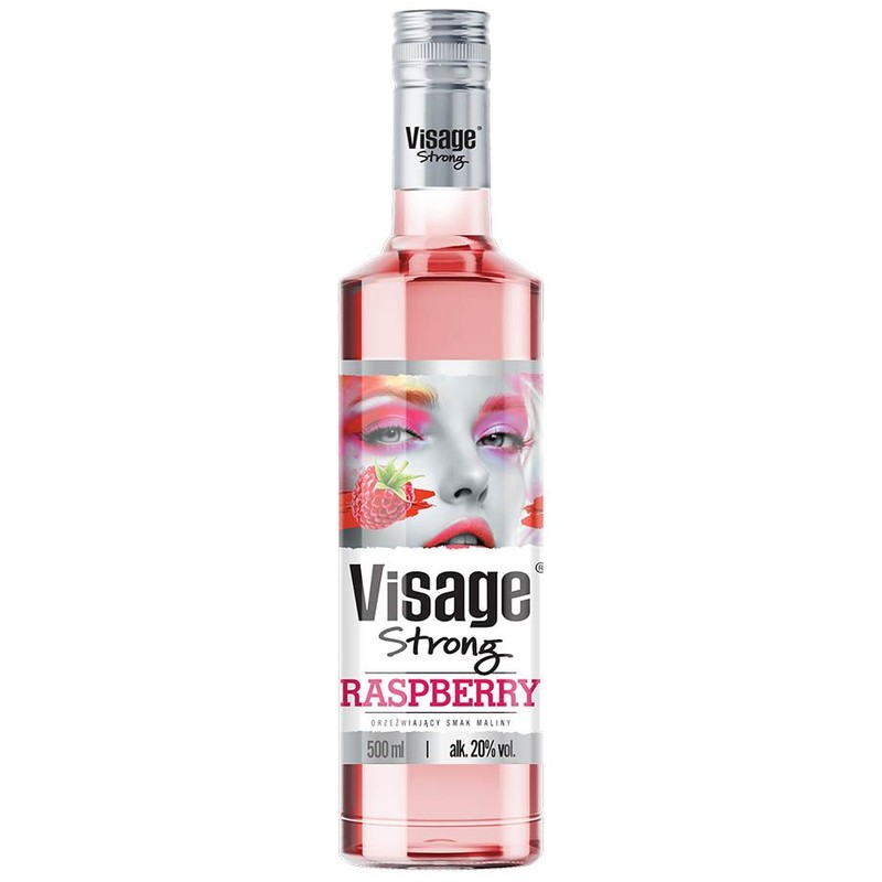 Wódka smakowa Strong Raspberry alk. 20,0% obj. Visage 500 ml