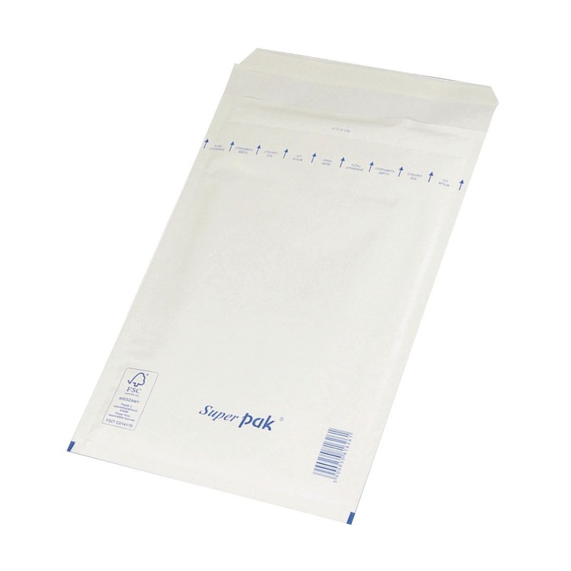 Koperty samoklejące z folią bąbelkową HK, G17, 230x340mm/250x350mm białe Office Products 5 sztuk