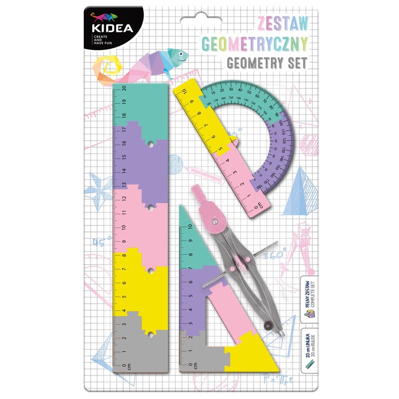Zestaw geometryczne puzzle B Kidea zestaw