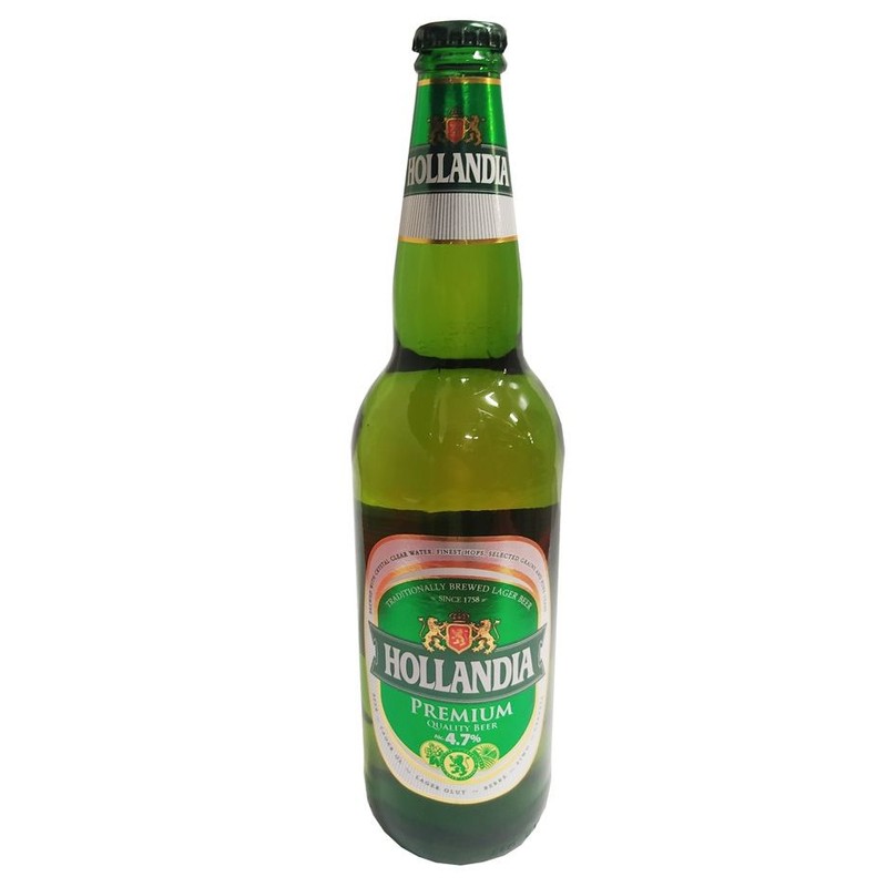 Piwo jasne alk. 4.7% obj. Hollandia 650 ml