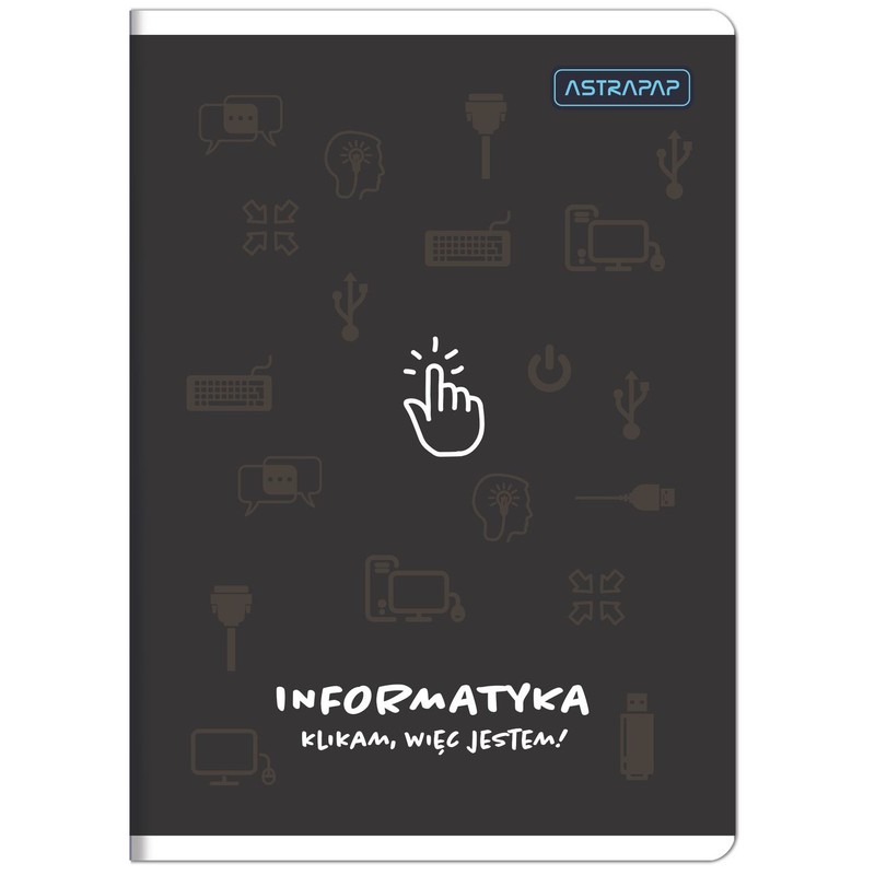 Zeszyt tematyczny Astrapap A5 60k kratka Informatyka ASTRA 1 sztuka