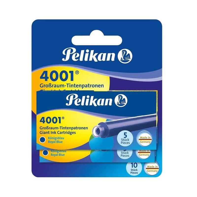 Naboje do piór, niebieskie Pelikan 2 sztuki