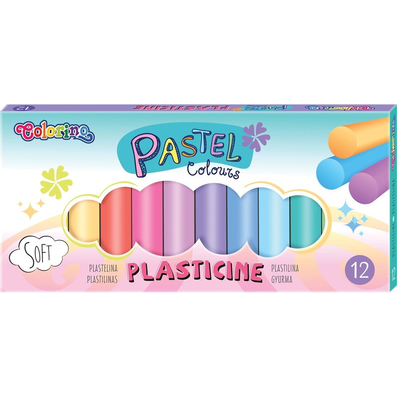 Plastelina Pastel 12 kolorów Colorino 12 sztuk