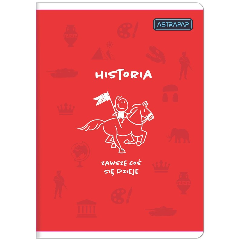 Zeszyt tematyczny Astrapap A5 60k kratka Historia ASTRA 1 sztuka