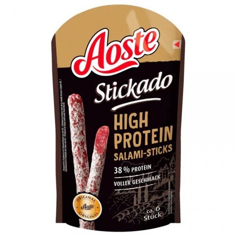 Salami sticks o wysokiej zawartości białka Aoste 60 g