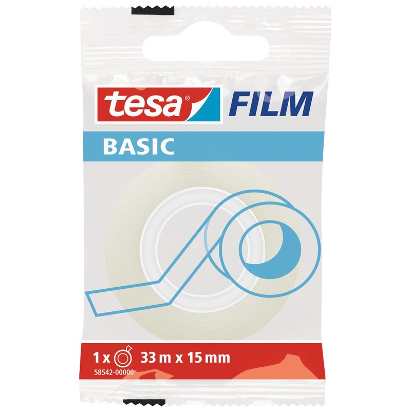 Taśma biurowa Basic 33m x 15mm Tesa 1 sztuka