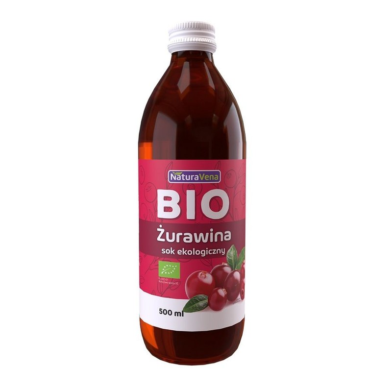 BIO Ekologiczny sok z żurawiny NaturaVena 500 ml