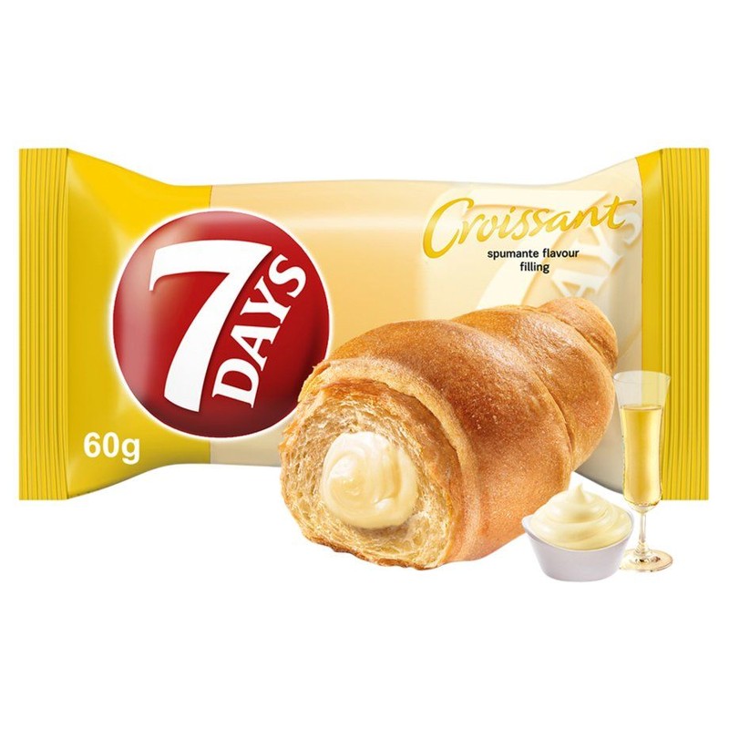 Croissant z nadzieniem o smaku spumante 7 Days 60 g
