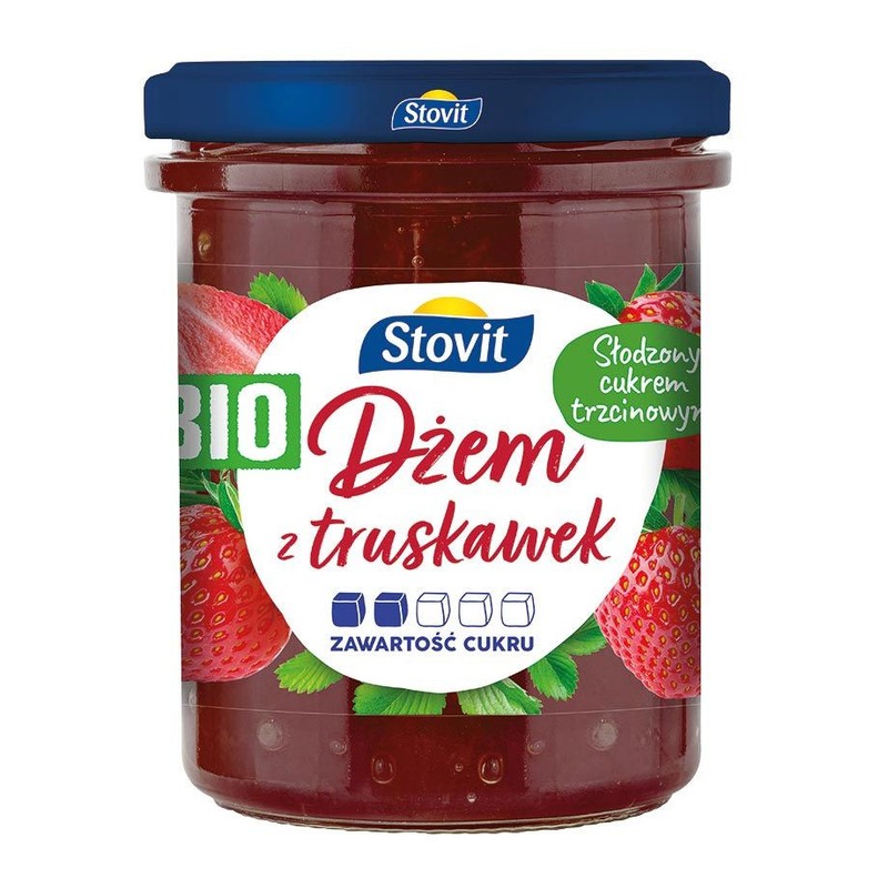Bio Dżem z truskawek Stovit 200 g