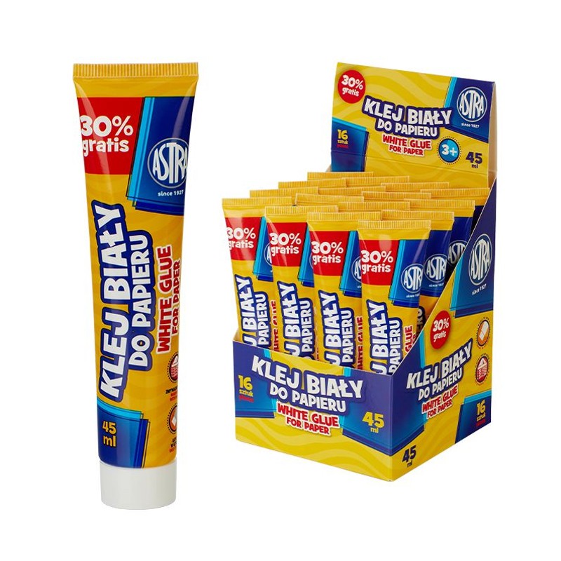 Klej biały do papieru tuba 45 ml Astra 1 sztuka