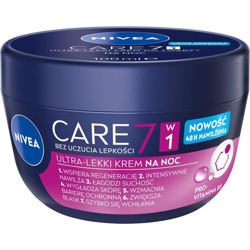 Krem do twarzy na noc Care 3w1 Nivea 100 ml