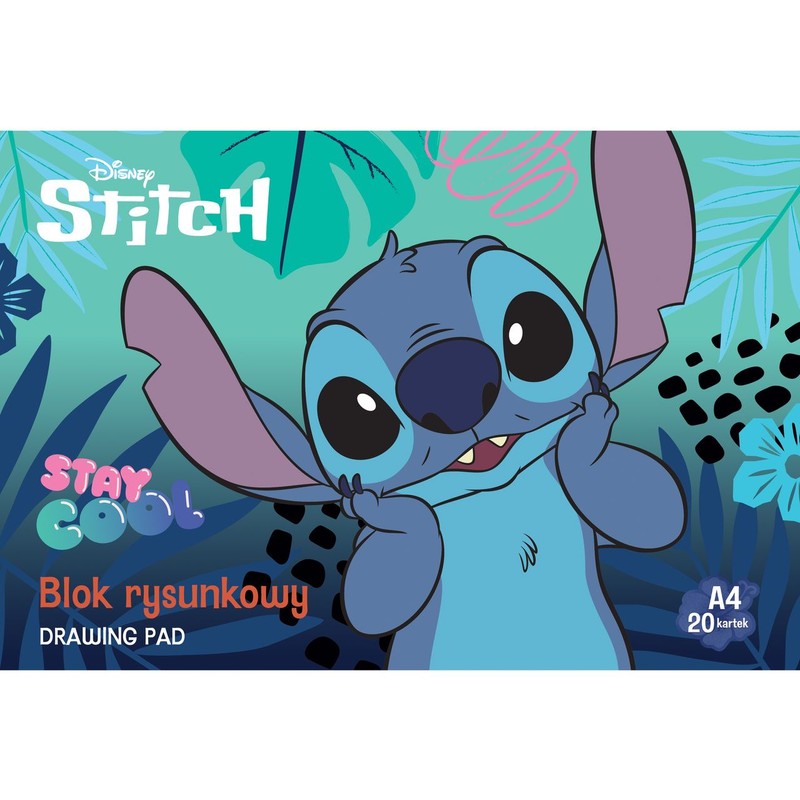 Blok rysunkowy A4 20 kartek  Stitch 1 sztuka
