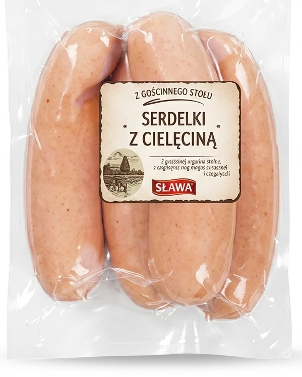 SŁAWA Serdelki z cielęciną