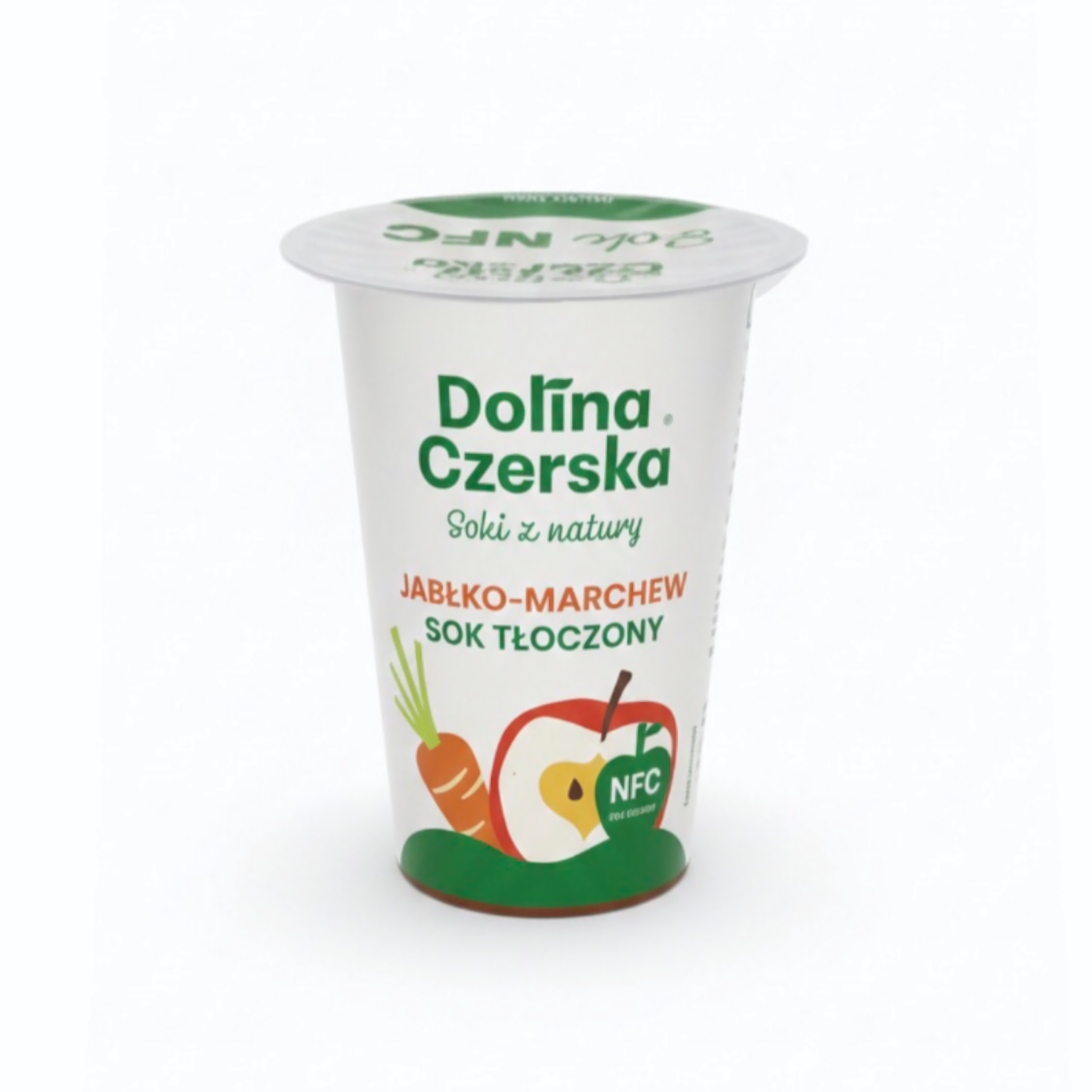 Sok Nfc Jabłkowo Marchwiowy 100% Dolina Czerska Kubeczek 200Ml