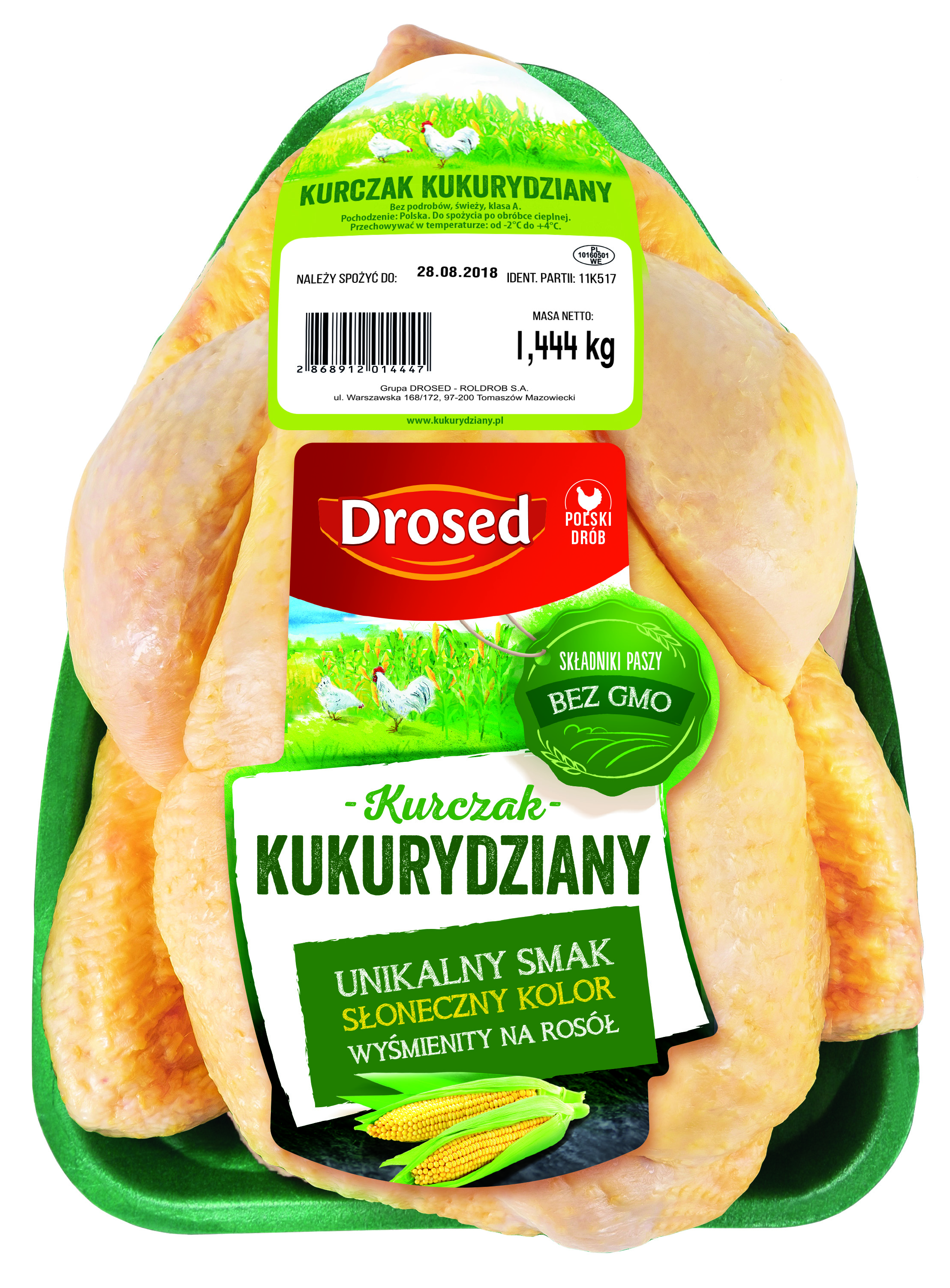 Kurczak Kukurydziany Tacka Ok. 1,45Kg Drosed